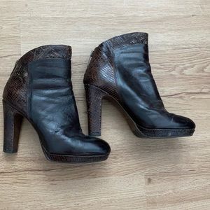 Italian brown ankle boots